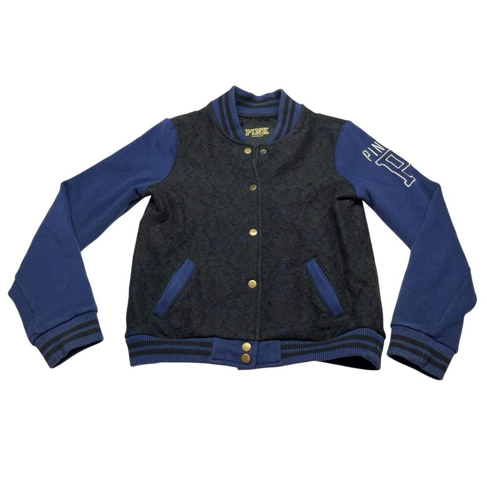 Y2K PINK Victoria's Secret Varsity Bomber Jacket
